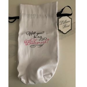 “Will You Be My Bridesmaid” Wine Bag.